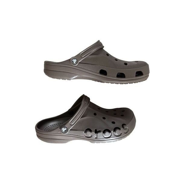 Crocs Baya Mens Espresso Brown Slip On Waterproof Comfort Clogs Sandals Size 12 - Picture 3 of 8